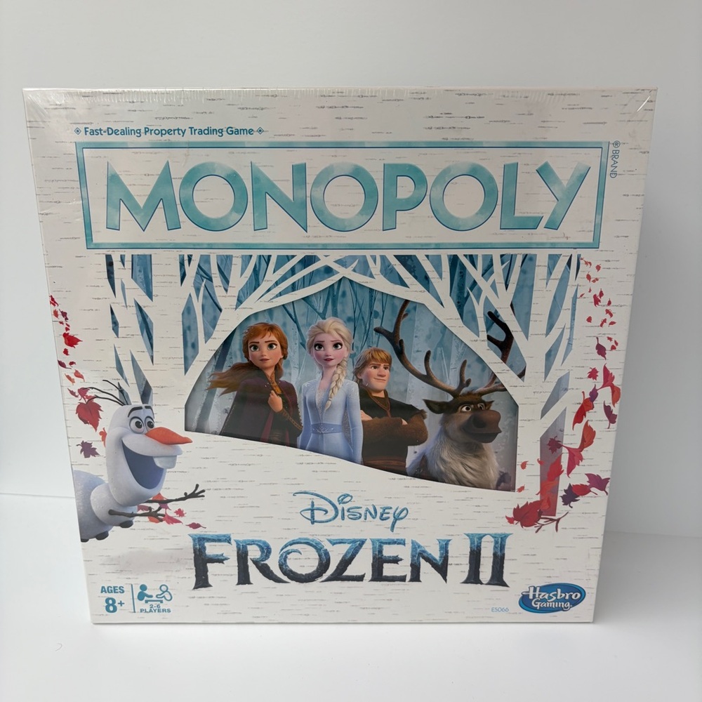 NWT Disney Frozen‎ II Monopoly Game Kids Board Games Hasbro Parker Brothers